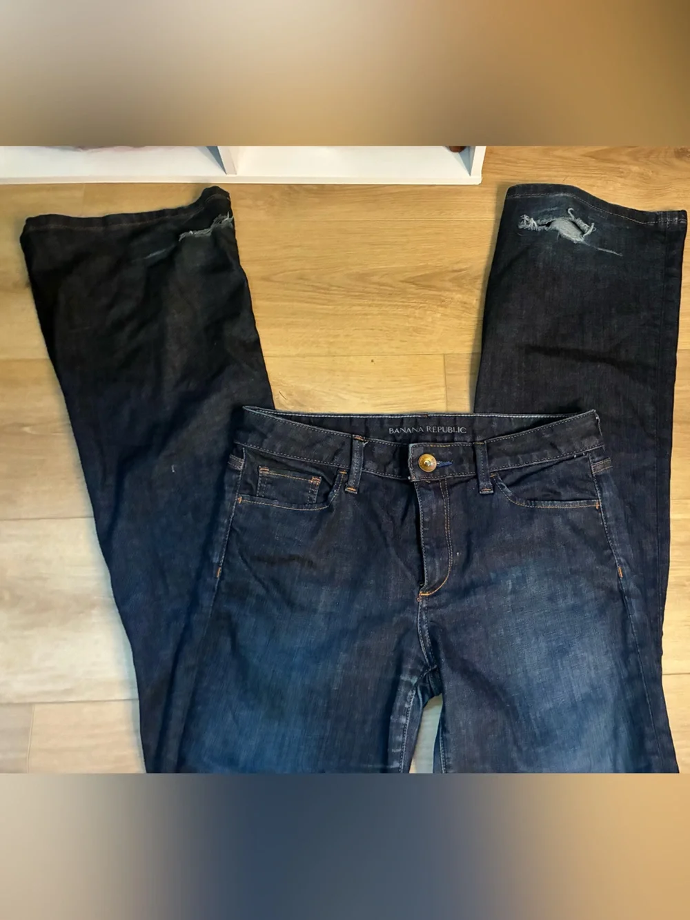 Banana Republic Women's Dark Indigo Flare Jeans